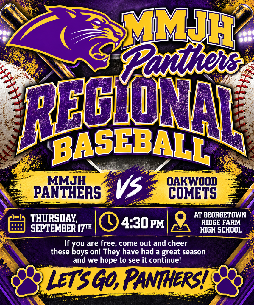 MMJH Panthers Regional Baseball Game