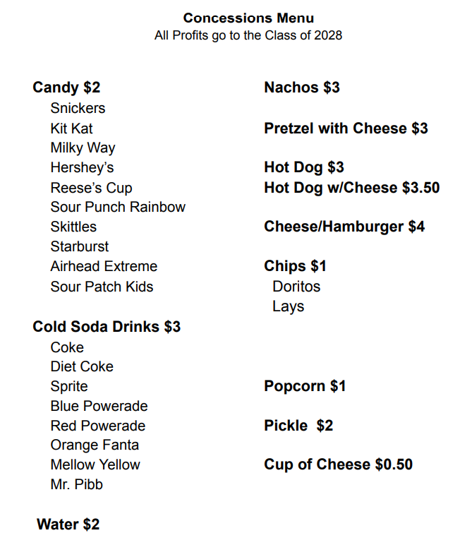 Price List