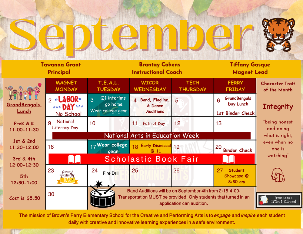 September Calendar