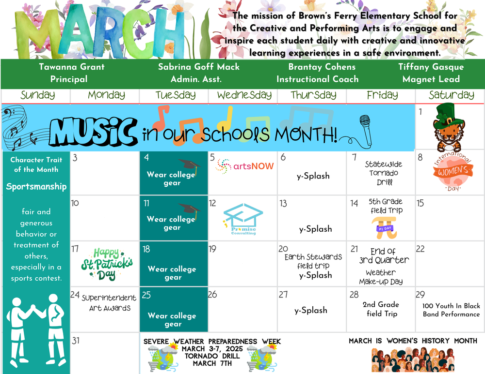 March Calendar