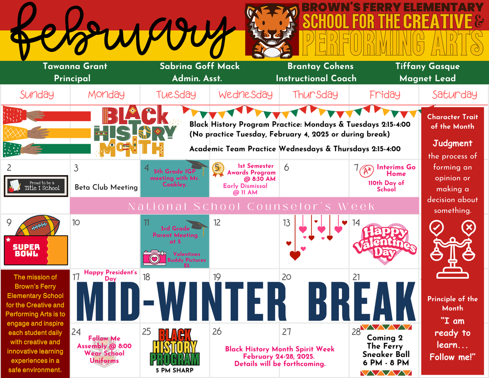 February Calendar