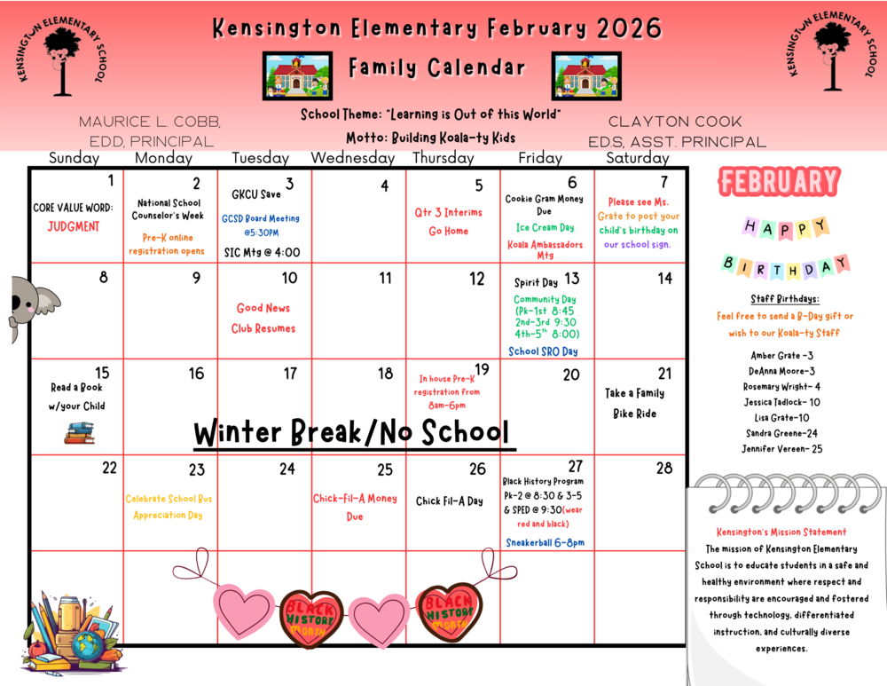 February Calendar