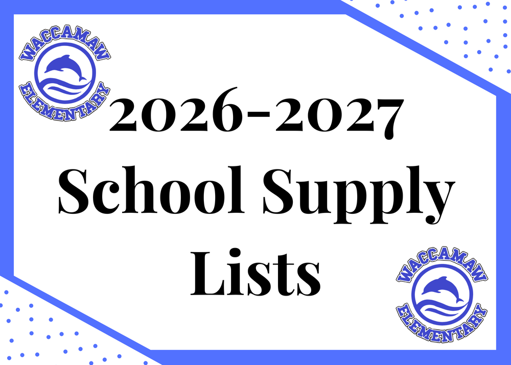 2026-2027 School Supply Lists
