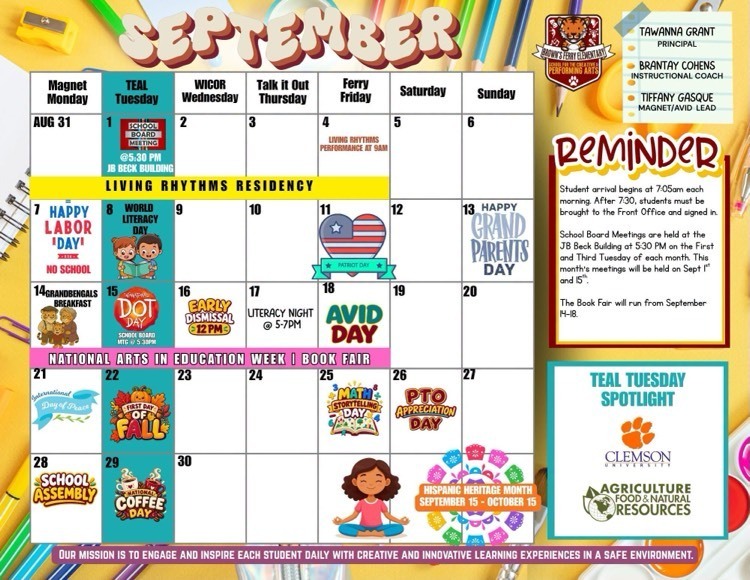 September calendar
