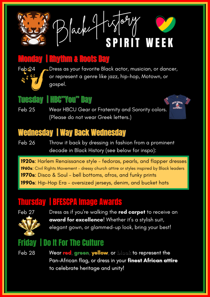 BFESCPA Black History Spirit Week