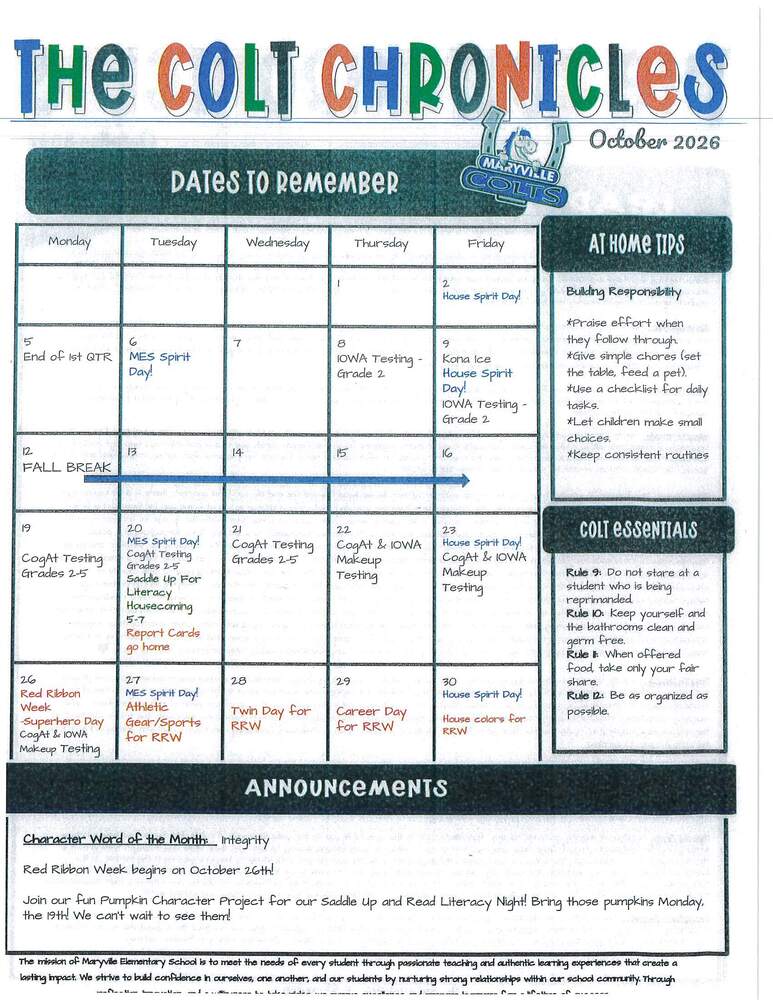 October 2026 Calendar