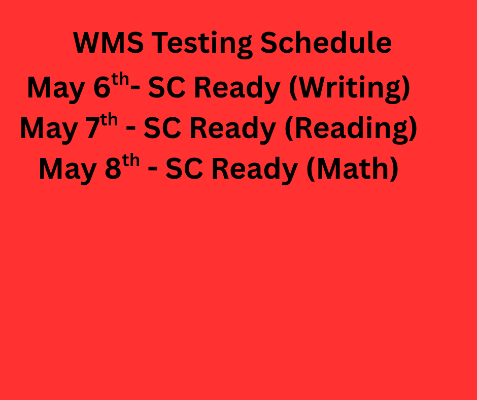 WMS Testing Schedule