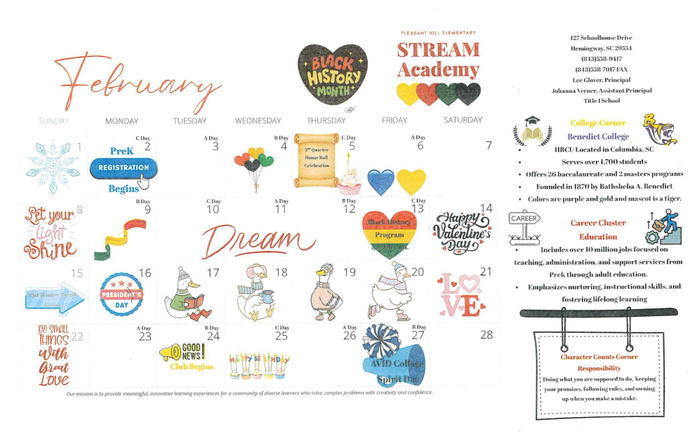 February Calendar