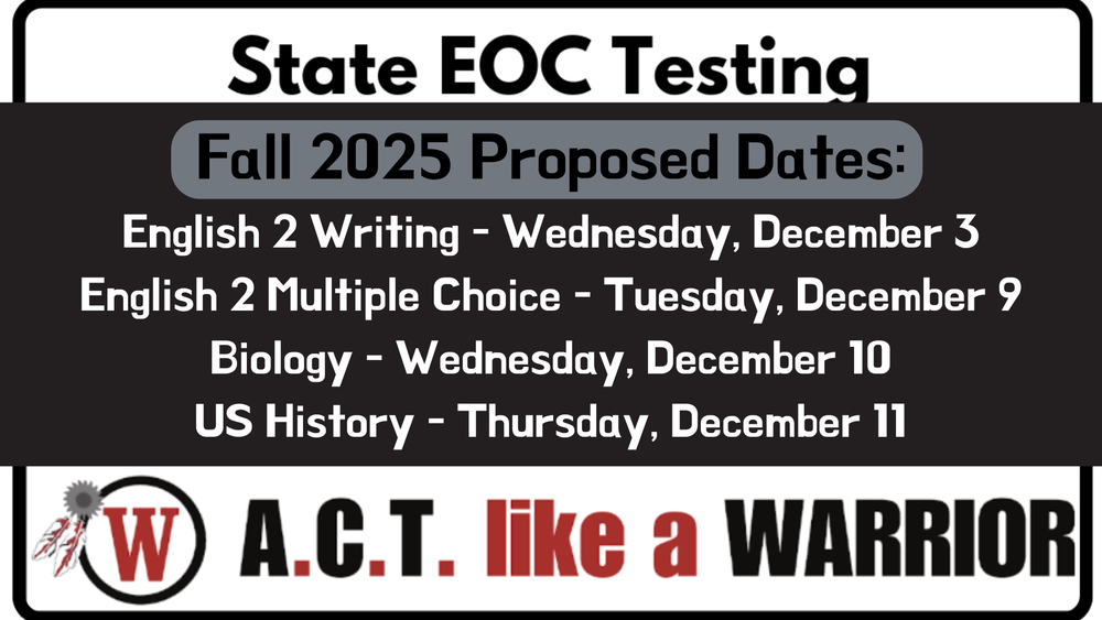 graphic with eoc dates