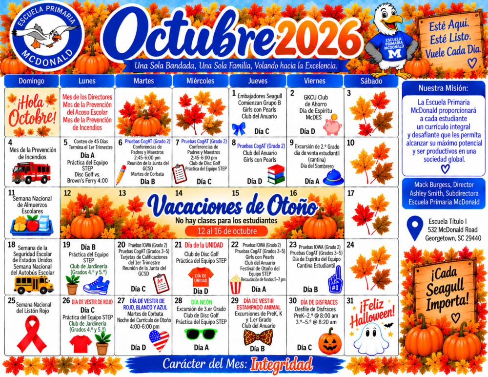 Calendario en español