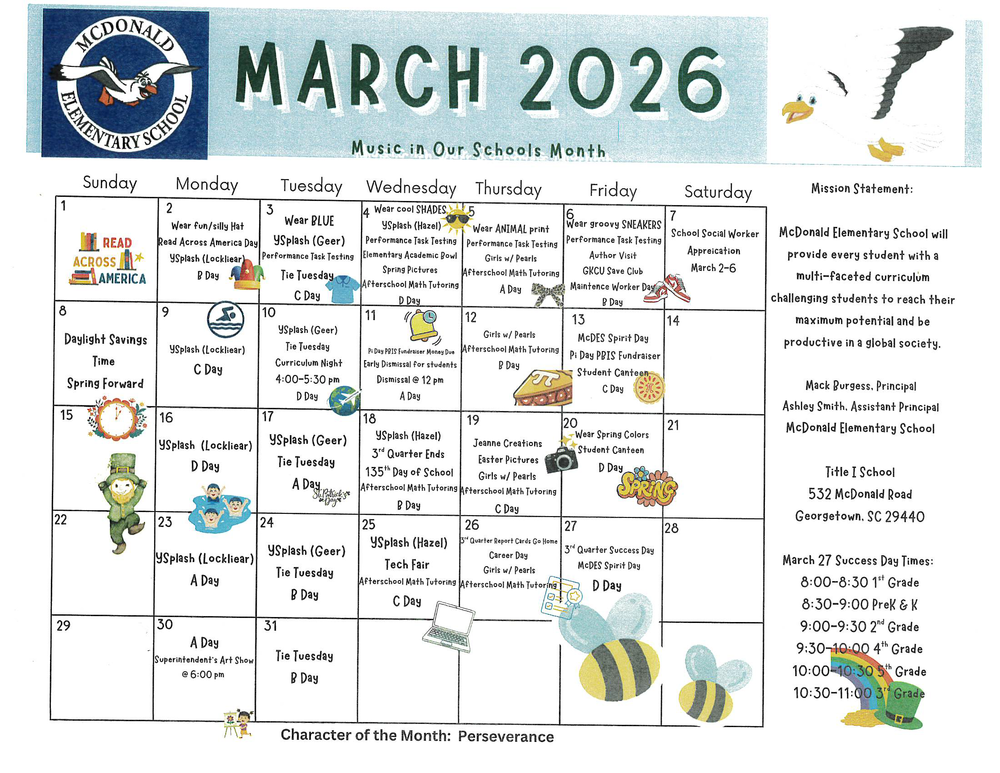 March Calendar