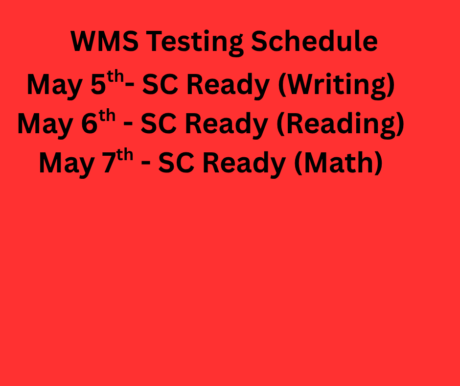 WMS Testing Schedule