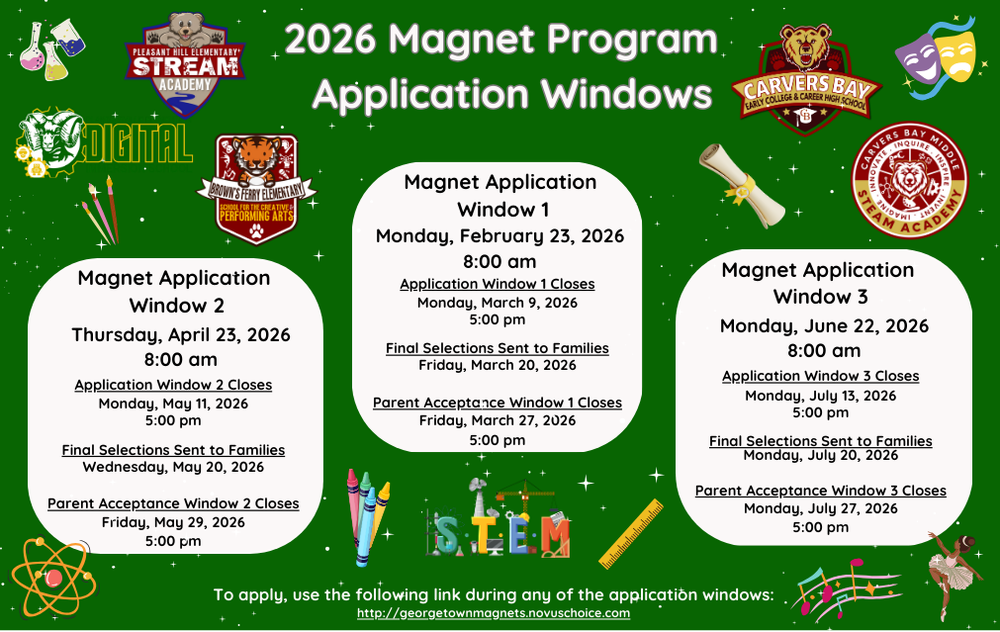 2026 Magnet Program Application Windows flyer