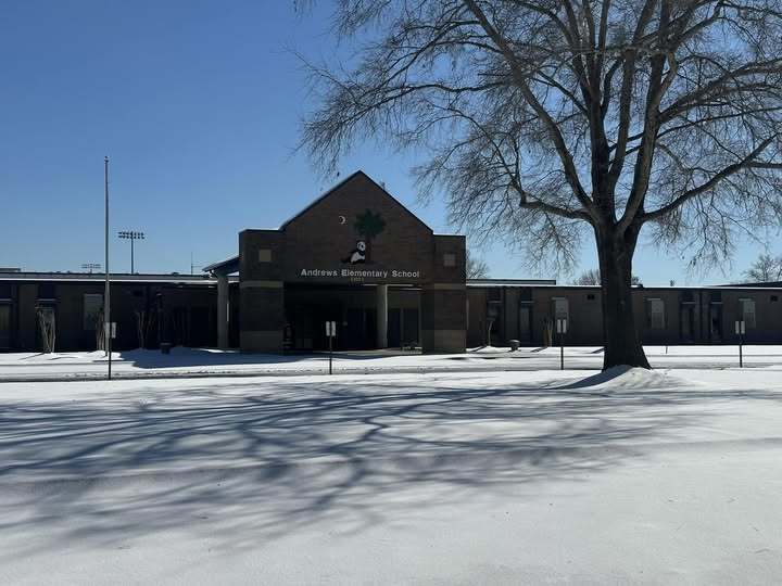 Snow on the ground at AES