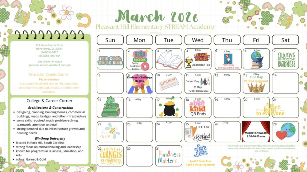 March Calendar