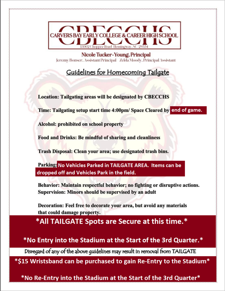 Tailgate guidelines