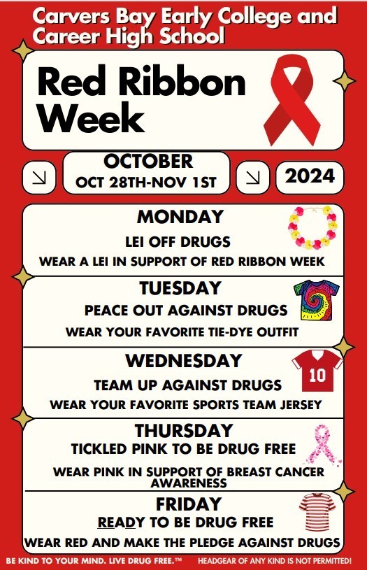 Red Ribbon Week Schedule
