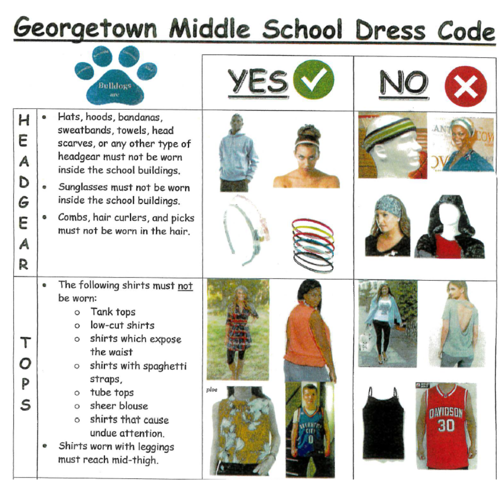 📢 DRESS CODE REMINDER … Let’s Work Together! 📢 We’re in middle school, and this is the place where students grow, learn, and focus on their future. Lately, the dress code has become a major distraction, and we truly need your help, parents. 🙏 We don’t enjoy making calls about clothing. We’d much rather call home with positive news and celebrations. So let’s partner up to keep our focus where it belongs: on education. 📚💡 👗 Crop Tops: We’re seeing more tied-up shirts and midriffs showing. While the style is cute, it’s not appropriate for school. Please save these trendy outfits for the weekend.🙅♀️ Let’s make sure everything is fully covered. School is not the place for low-cut tops. 🩳 Leggings & Bodysuits: Super comfy? Yes. But without a longer top to cover up, they’re a bit too revealing for class. Let’s aim for fashionable AND school-appropriate! 👖 Shorts & Mini Skirts: Yes, it’s hot—but if your child bends over and too much is showing, it's too short for school. If you can feel the breeze, please don’t wear it. 😉 Let’s keep those cheeks in check! 👖 For the Boys: Sagging is still showing up, and so is underwear. Let’s keep it respectful and remind our young men to keep it classy and pull those pants up! We don’t wear any Hats or Hoods in the building. 💬 These dress code reminders are not about policing style. They're about minimizing distractions and creating a space where all students can succeed. We want our students to feel confident AND focused. 💙 Thank you for teaming up with us to keep our school environment respectful, positive, and focused on learning. We can’t do it without you! ✨