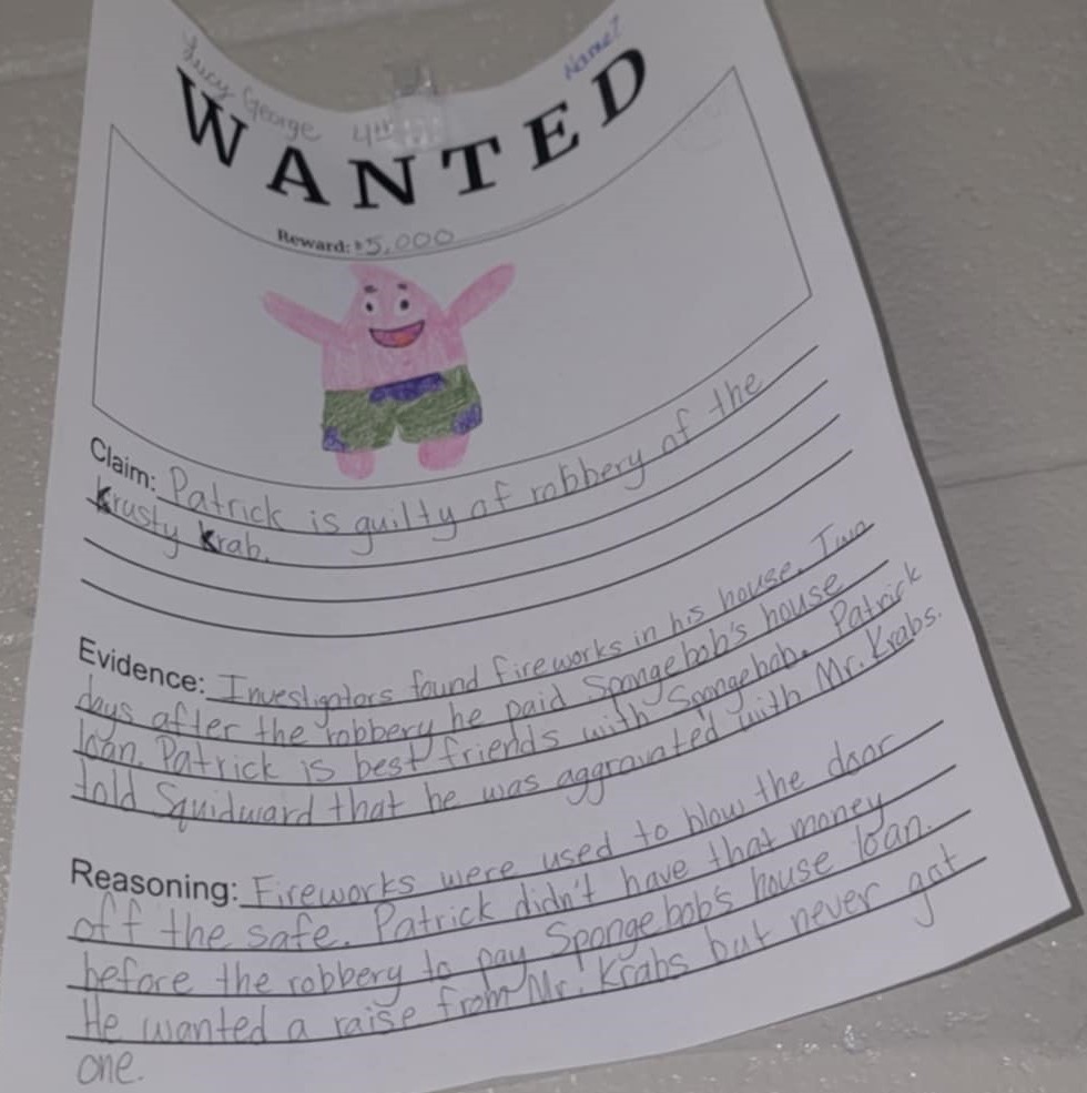 🕵️♂️ Classroom Spotlight: Mrs. Weaver’s 8th Grade Science! 🧪 💥 Robbery Under the Sea! 🌊🐠 After learning about the suspects in this ocean mystery, students put on their detective hats 🕵️♀️ and used C.E.R. to figure out who committed the crime! 🔹 C = Claim 🔹 E = Evidence 🔹 R = Reasoning These science sleuths are proving that learning can be mysterious AND fun! 🧠✨
