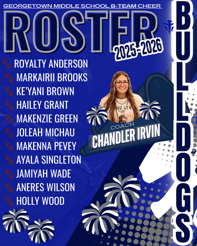 ✨ Cheer Squad 2025 ✨ 🐾 Royalty Anderson 🐾 Markairii Brooks 🐾 Ke’yani Brown 🐾 Hailey Grant 🐾 Makenzie Green 🐾 Joleah Michau 🐾 Makenna Pevey 🐾 Ayala Singleton 🐾 Jamiyah Wade 🐾 Aneres Wilson 🐾 Holly Wood