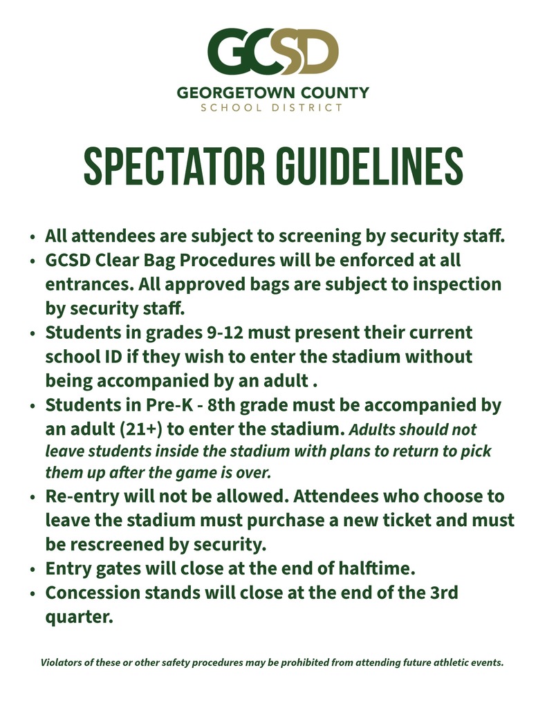 Spectator Guidelines