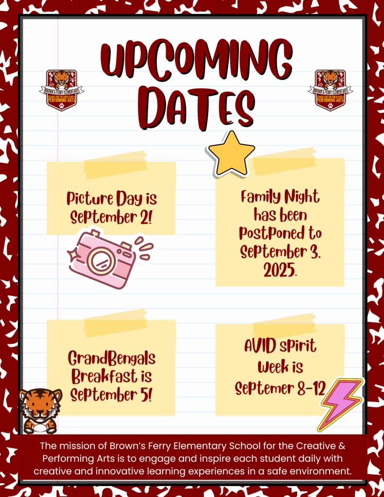 Upcoming Dates
