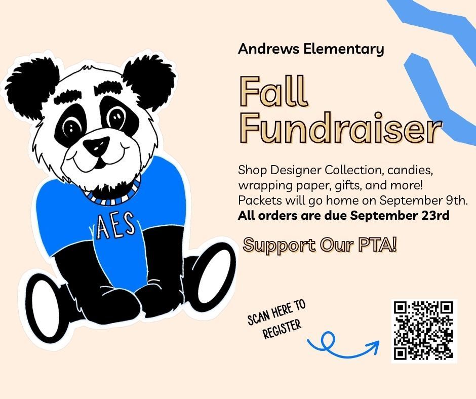 Fall Fundraiser to with QR Code for registation and order due date