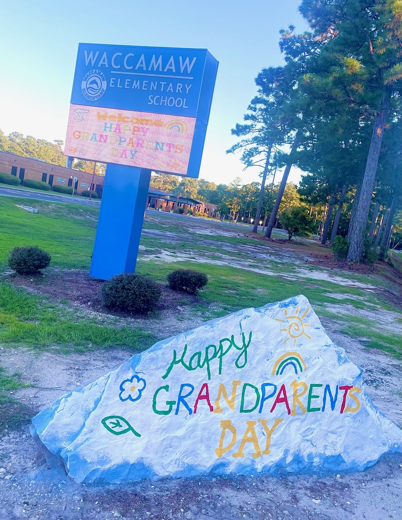 Marquee and Spirit Rock that say Happy Grandparents Day