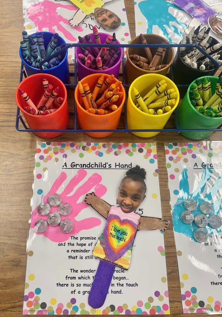 Artwork made by a child for their grandparent, along with a poem
