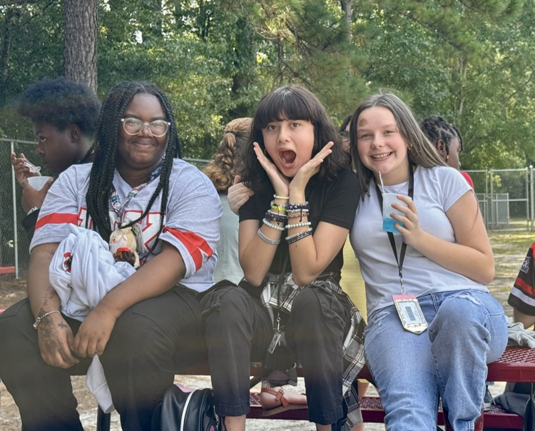 3 girls pose for a picture