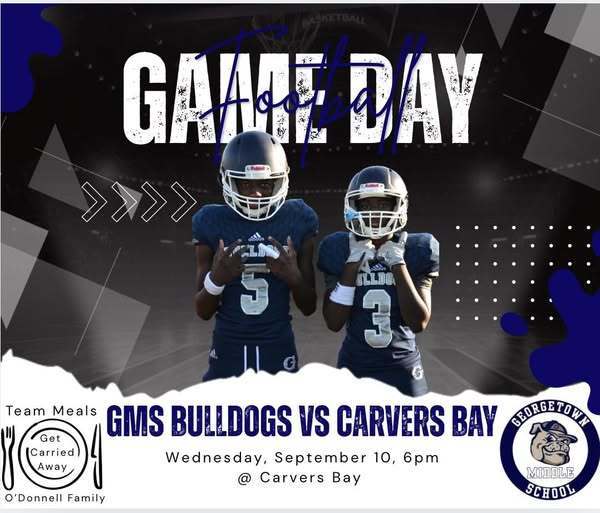 💙🐾 BIG BLUE is on the MOVE… and guess what?! We’re headed to the BAY! 🚍🎉  🏈 GMS BULLDOGS 🐶 vs 🐻 CARVERS BAY BEARS 📍 Tonight at 6PM  Let’s pack the stands and bring the energy 🔥🙌💪 Who’s ready to cheer on our Bulldogs?! 🎶📣🎊
