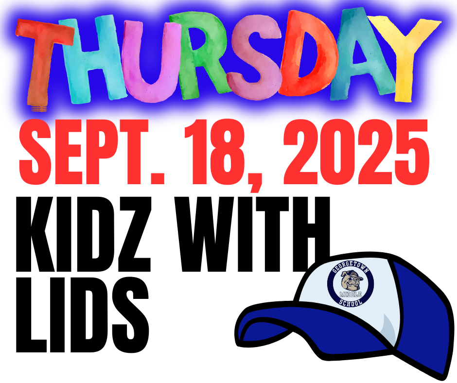 🎩🧢👒 Kidz in Lids Day – Thursday, September 18 👒🧢🎩 We’ve had a date change! 🚨 Kidz in Lids Day will now be Thursday, September 18 (since Picture Day is on the 19th 📸). 💛 Students & staff can: 👉 Pay $1 to wear a “lid” (hat) for the day 👉 OR pay $5 to wear a “lid” and get a Kidz in Lids bracelet 🎉