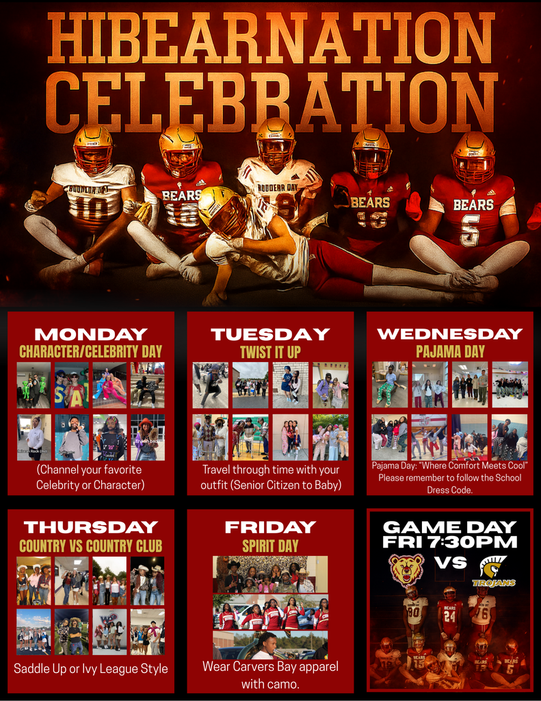 Spirit week flyer