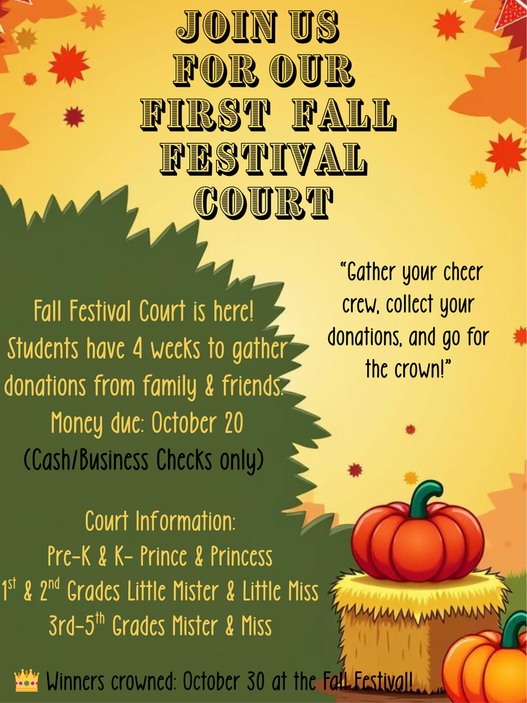 Fall Festival Court Flyer