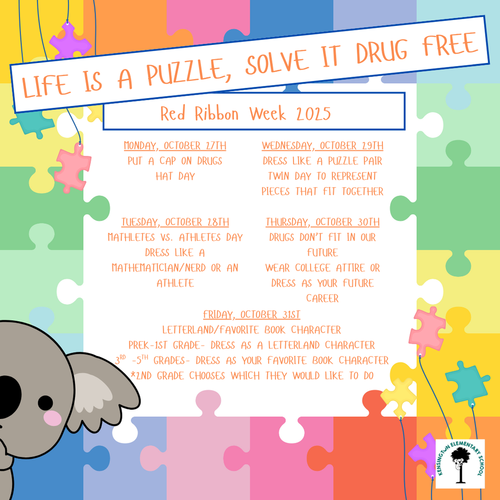 flyer for Red Ribbon Week 2025 at KES