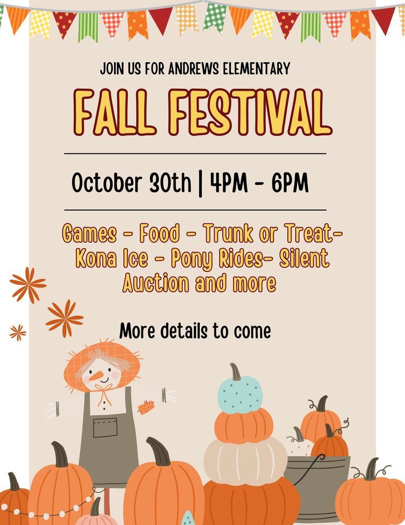 Announcing the Fall Festival Flyer