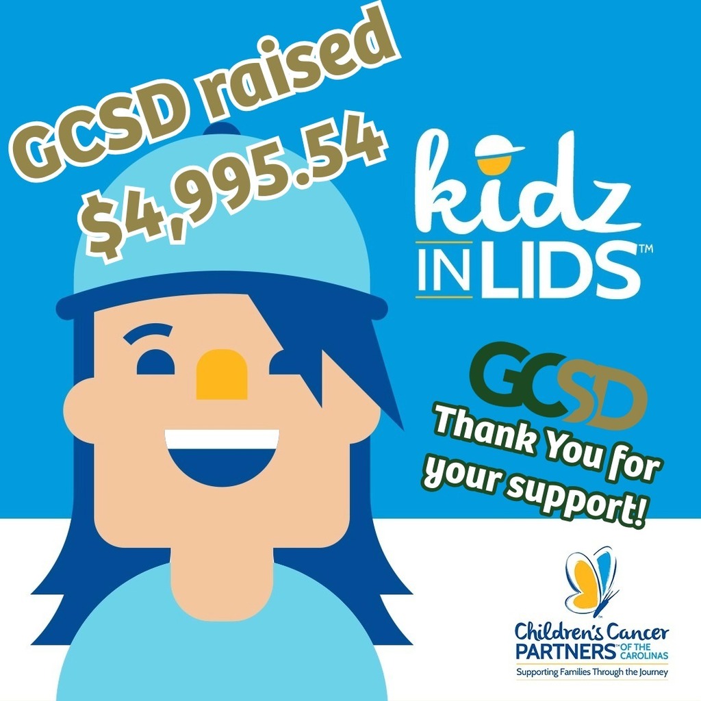 GCSD raised $4,995.54 for Kidz in Lids!
