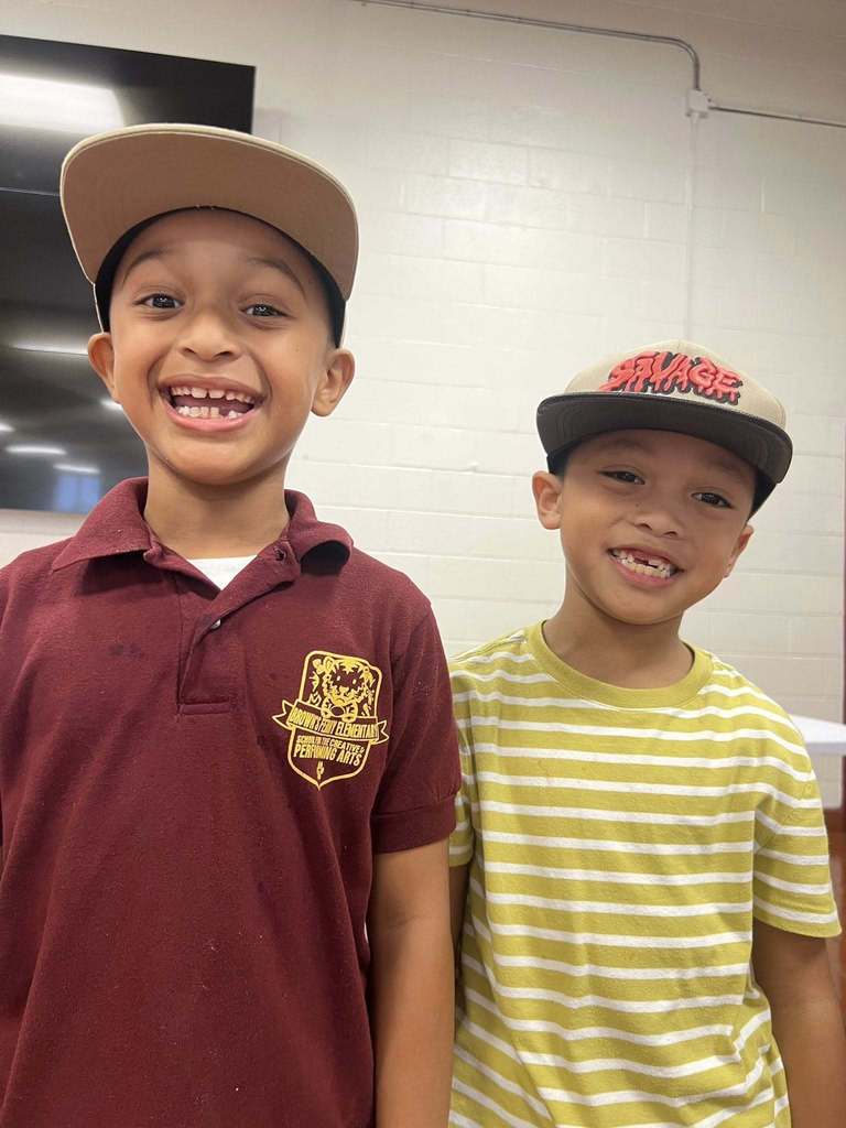 BFE students wearing hats for Kidz in Lids fundraiser.