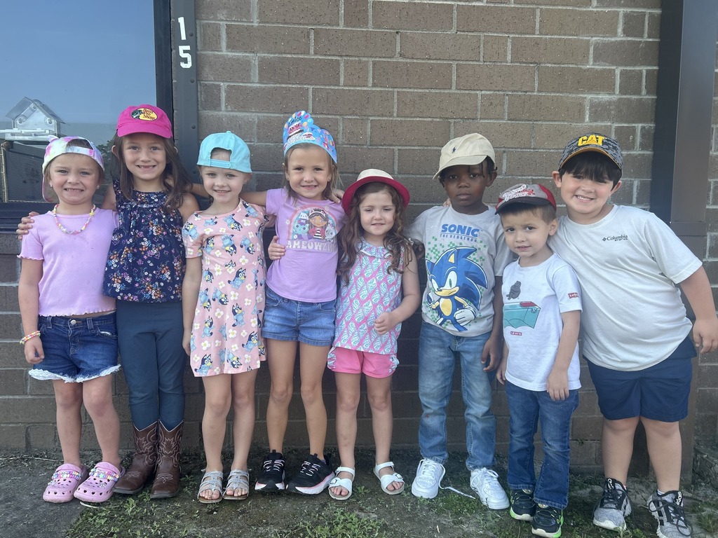 PHESS students wearing hats for Kidz in Lids fundraiser.