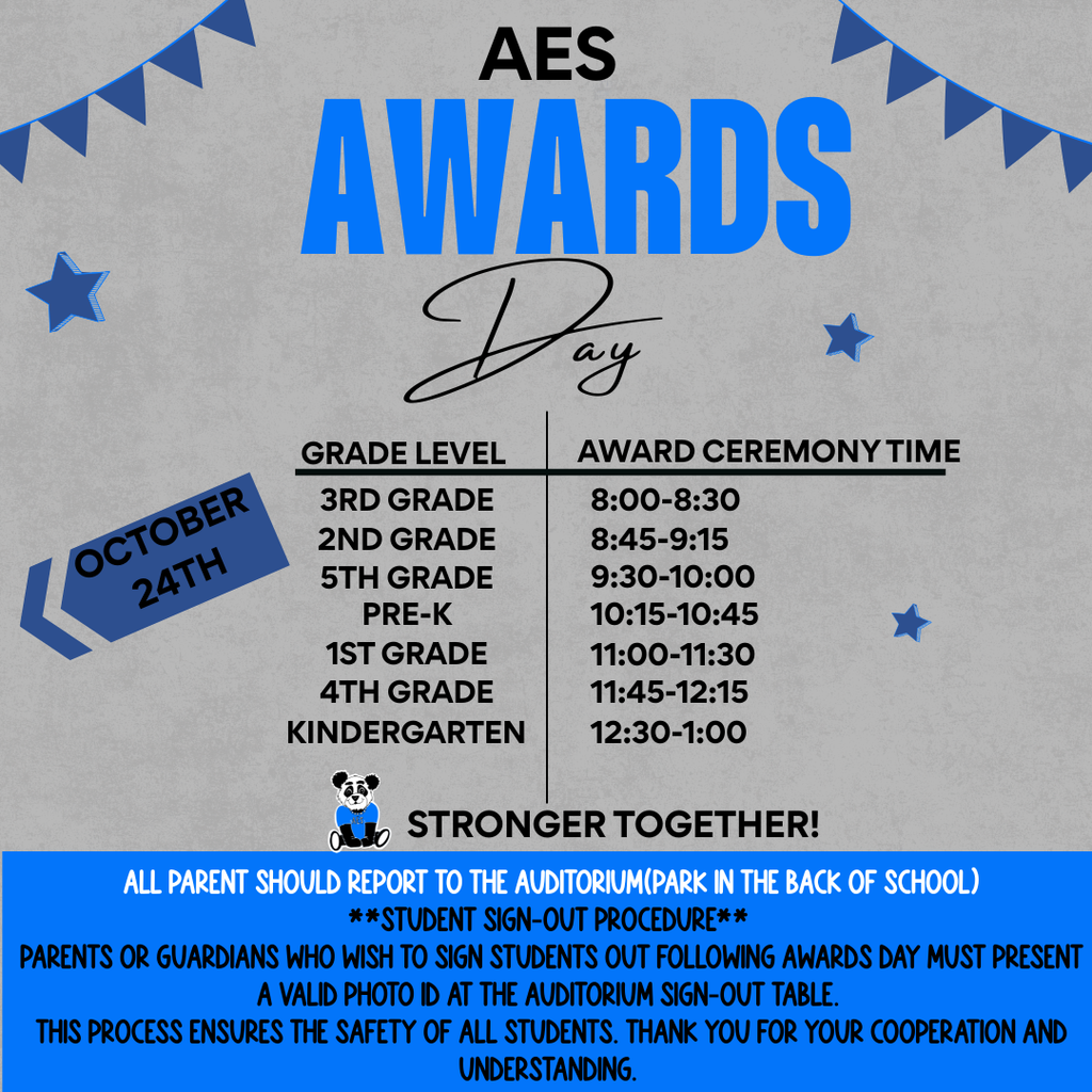 Awards Day Celebration Times