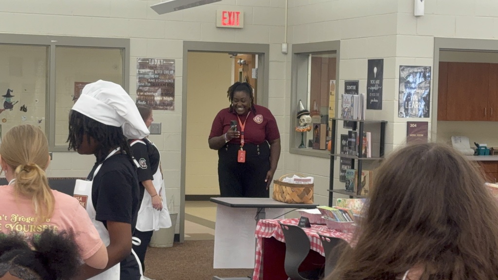 Our first , front office patron- Mrs. Tucker!