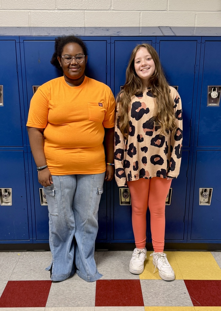 7th graders wearing orange for Unity Day 2025