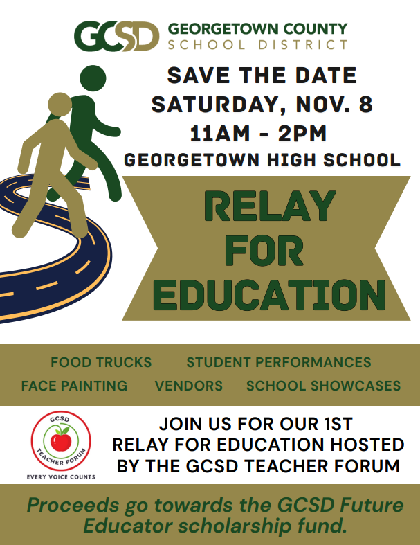 GCSD Relay for Education flyer