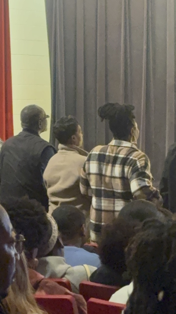 Veterans Woodrow Doby, Angel Coles, and Gabrielle Morton.