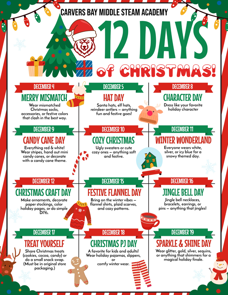 12 Days of Christmas flyer