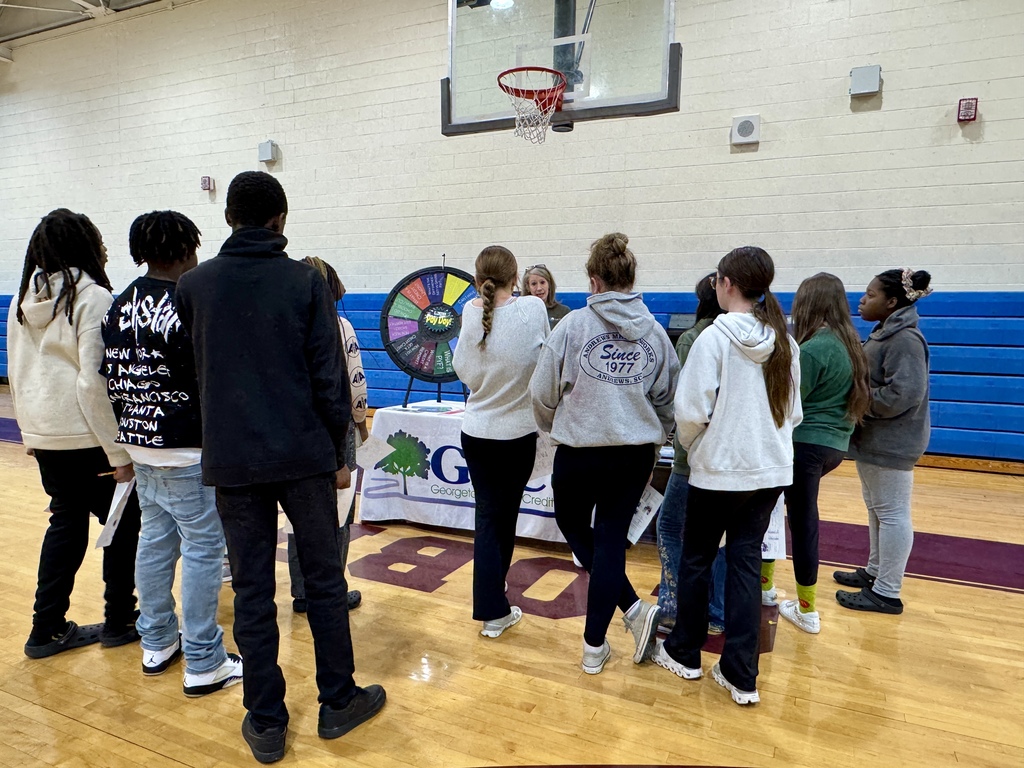 Students participating in Career Day presentations