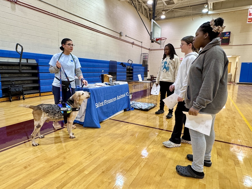 Students participating in Career Day presentations