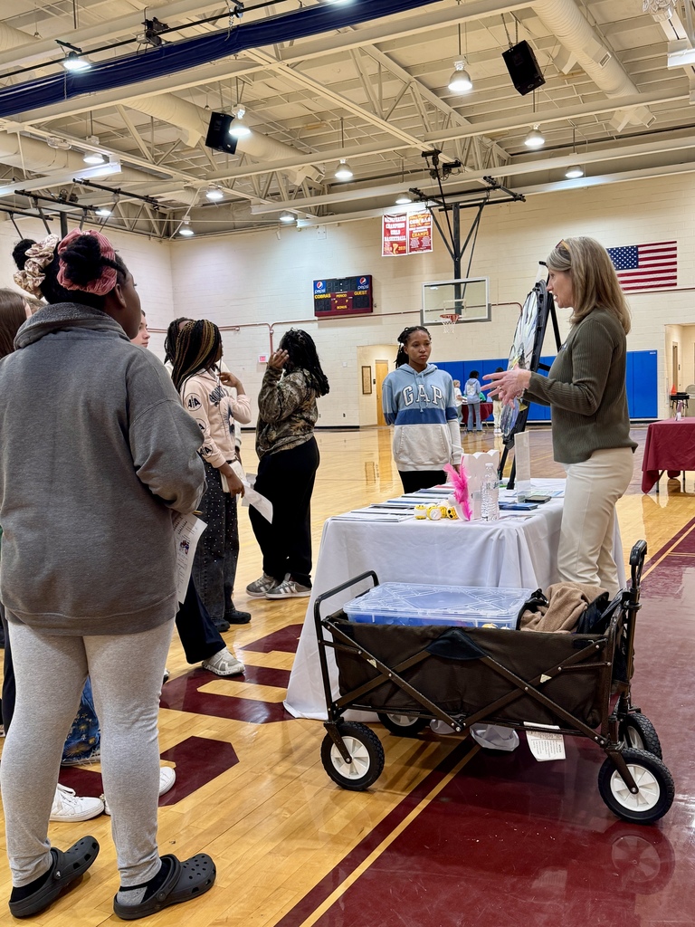 Students participating in Career Day presentations