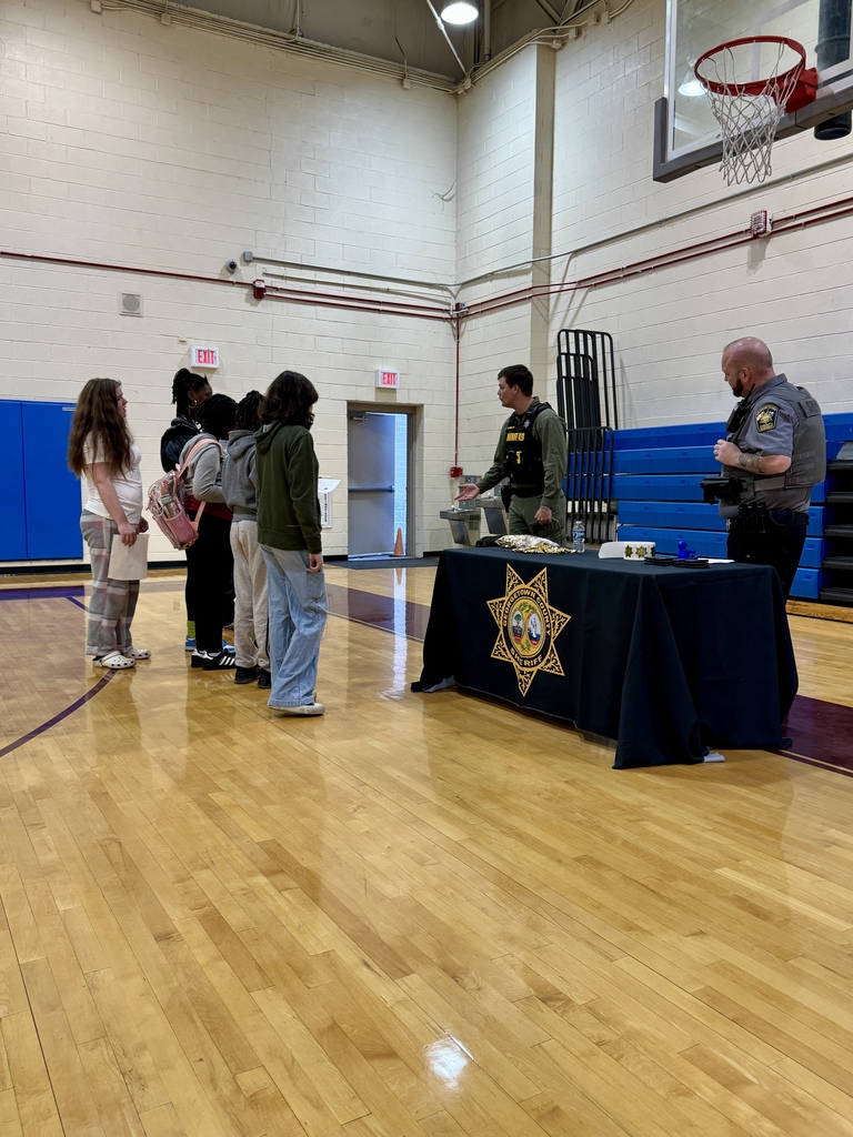 Students participating in Career Day presentations