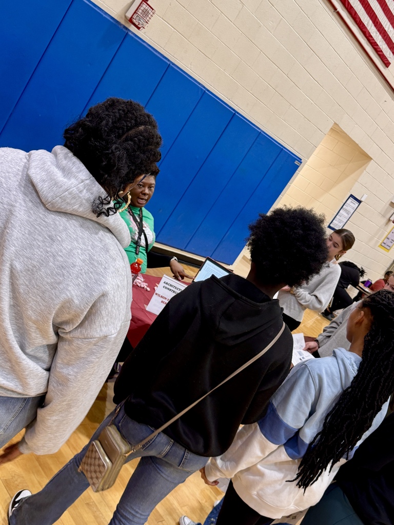 Students participating in Career Day presentations